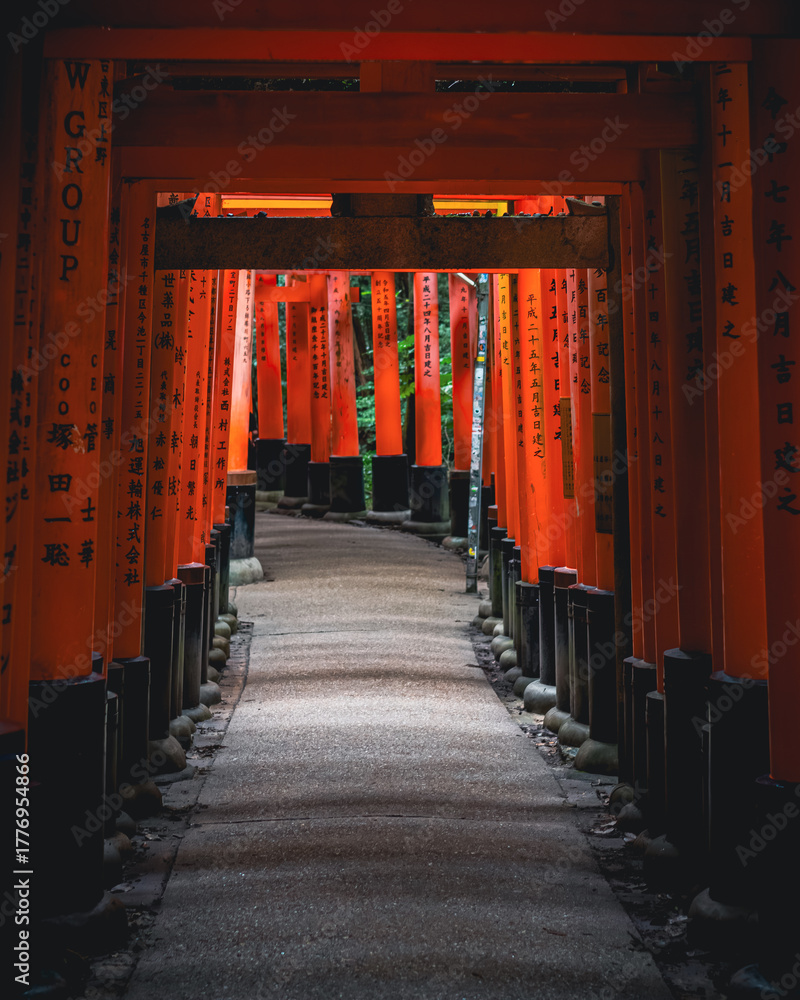 Obraz premium japanese shrine in kyoto japan