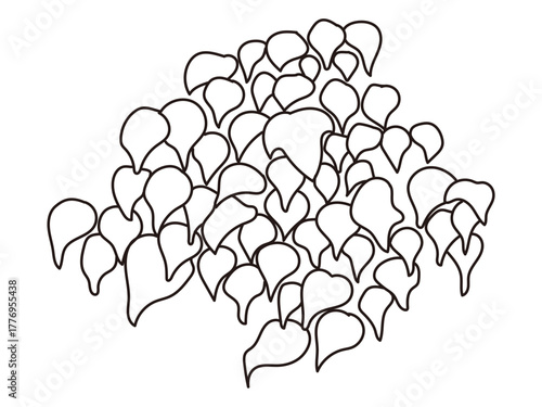 外構・庭植栽のイラスト