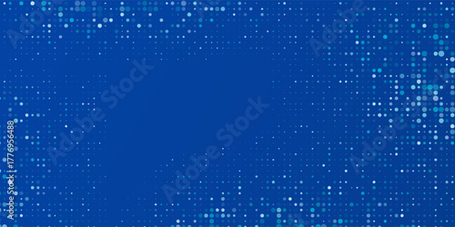 Simple Blue Tech Finance Fintech Background Abstract Pixel Pattern. Abstract Business Tech Science Art