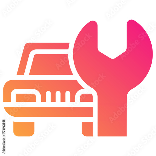 car repair gradient fill icon