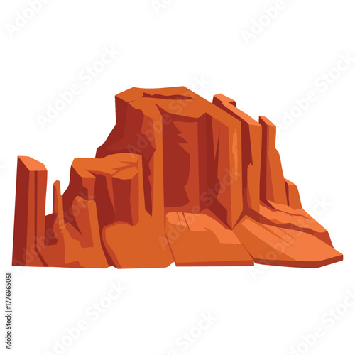 Sandy mountain desert crest isolated on white background vector illustration perfect for dry landscape travel outdoor or natural desert themed artwork concept