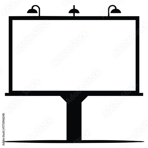 Vector illustration of billboard icon hoarding design element perfect for outdoor advertising signage promotion or marketing creative artwork concept themes