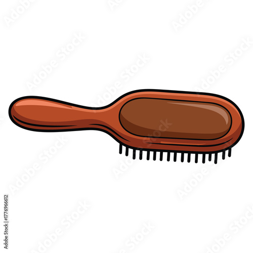 Vector illustration of comb on white background perfect for beauty hair styling hygiene salon or personal care themed creative accessory design concept