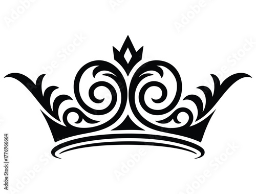 Vector illustration of crown icon and crown art perfect for royal themed decoration logo branding jewelry or fantasy creative artwork