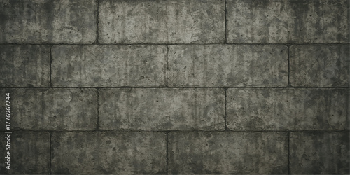A rough, old stone wall with a gray grunge texture makes a great vintage surface backdrop
