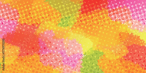 Photos オレンジ　和柄　幾何学　模様　背景