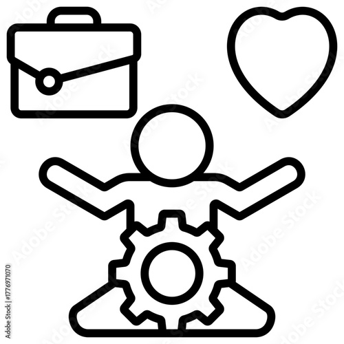 Work Life Balance Icon