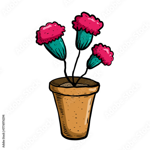 flowers in a pot