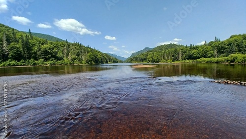 Jacques Cartier lake in Quebec