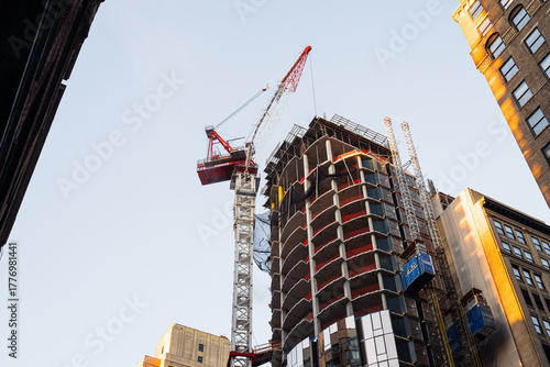 Canvas Print building under construction