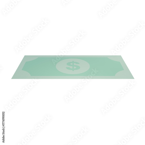 Wallpaper Mural Stack of Money Bills Isolated on White Background 3D Illustration png Torontodigital.ca