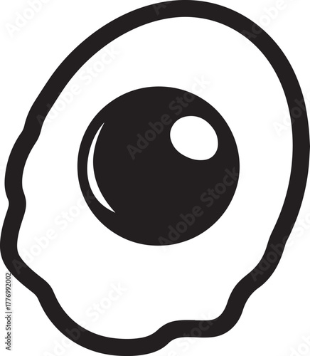 Fried Egg icon clean simple