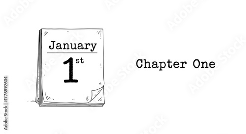 January 1st Chapter One - New Year's Day Beginning a Fresh Start and New Story