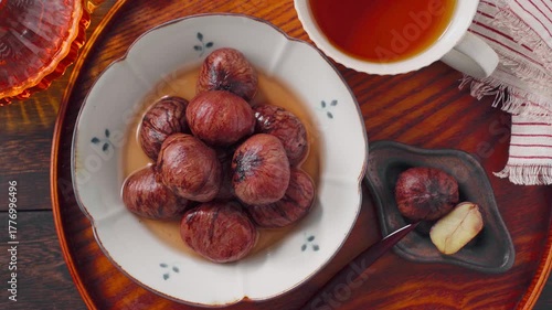 栗の渋皮煮｜秋の和風スイーツ