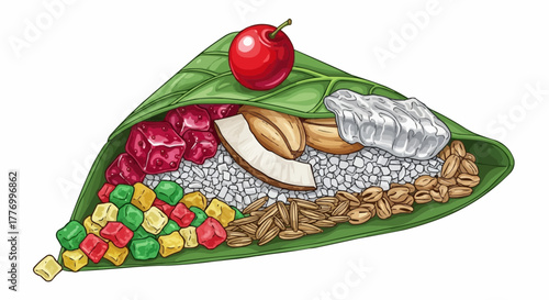 apple with chocolate