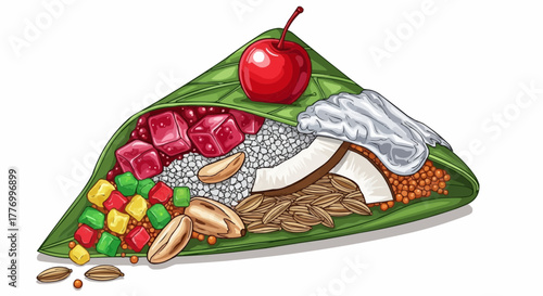 chocolate cake with strawberries