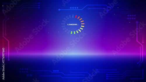 Wallpaper Mural LOADING 2026. pixel art. 8 bit. Retro Futurism Sci-Fi Background. glowing neon grid and star from vintage arcade computer games Torontodigital.ca