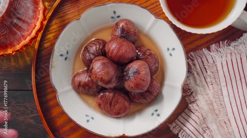 栗の渋皮煮｜秋の和風スイーツ