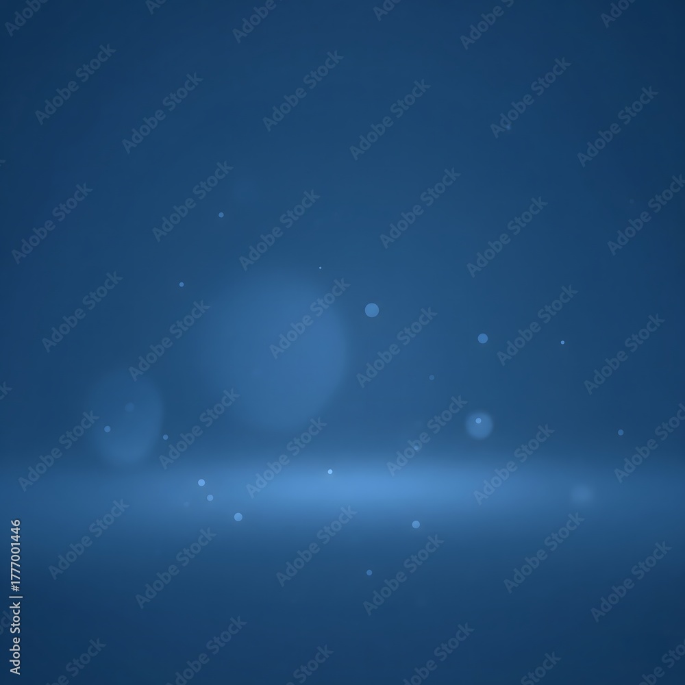 Fototapeta premium Soft Blue Abstract Background with Light Bokeh and Gentle Glow
