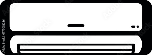 Minimalist Air Conditioner Icon Minimal Vector Simple Line Art