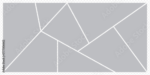 6 photo collage template. vector illustration, new collections Grey color photos parts, Picture frame set. EPS 10. 