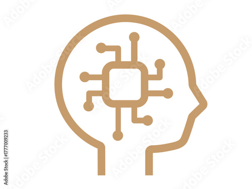 AI・人工知能のマーク（頭脳アイコン）