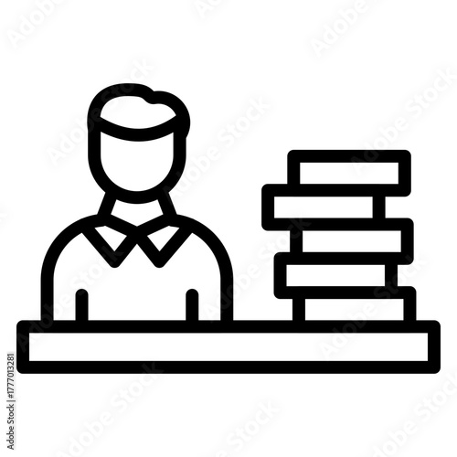 Overload Vector Line Icon Design