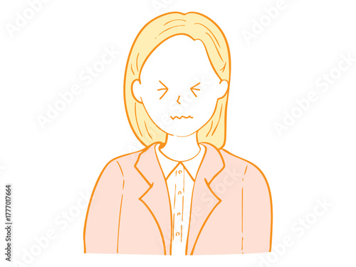 イラスト　女性　挿絵　素材