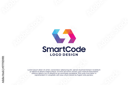Colorful Code Logo Design Inspiration