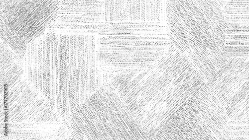 Black and white abstract pattern of dashed lines and geometric shapes background