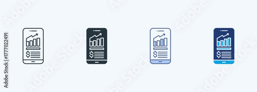 Expense Tracking Multiple Style Icon Collection