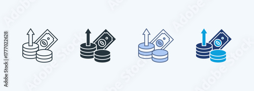Inflation Rate Multiple Style Icon Collection