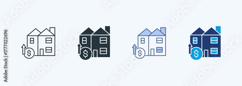 Property Investment Multiple Style Icon Collection