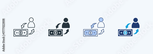 Loan Repayment Multiple Style Icon Collection