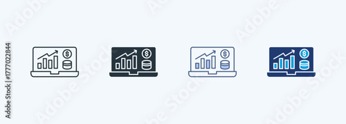 Stock Market Multiple Style Icon Collection