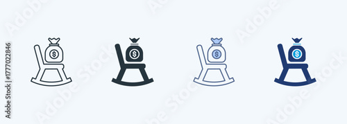 Retirement Savings Multiple Style Icon Collection