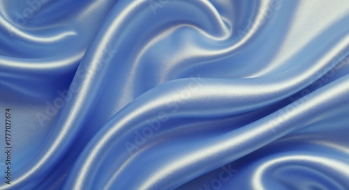 Silk Fabric Waves: Luxurious silk fabric undulates in graceful waves, the lustrous material catching the light in a symphony of soft, fluid movement. 