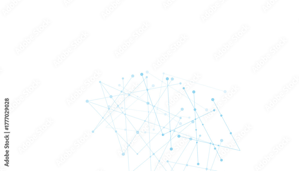 © Ferdousi - Abstract blue network connection lines on white background, digital technology data structure, geometric plexus web for corporate presentation © Ferdousi - Abstract blue network connection lines on white background, digital technology data structure, geometric plexus web for corporate presentation