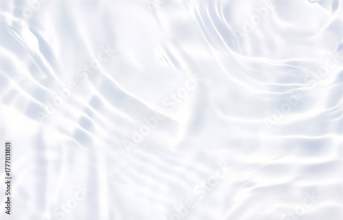 Minimal background showcasing a clear water surface with delicate ripples and soft light reflections. Ideal for spa, purity, wellness themes, clean design layouts, and natural texture projects.