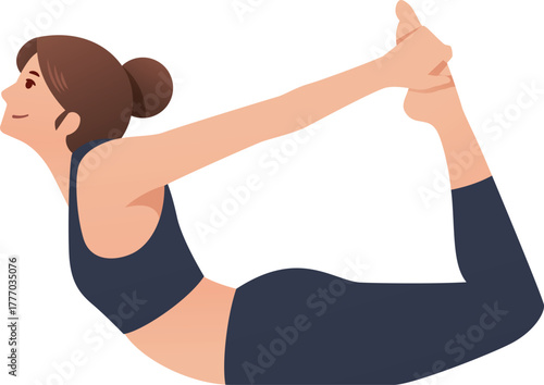 young woman exercising with dumbbells