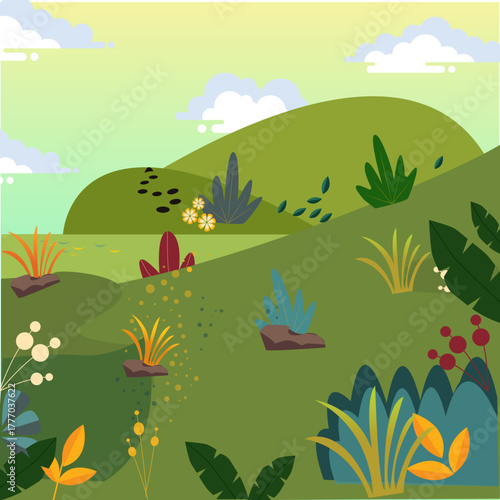 Nature Illustration Vector art and lansdscape