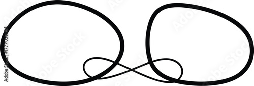 Two Floating Stones Connected by Thread