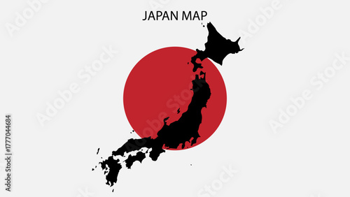 japan country map background vector