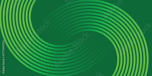 Extreme Neon Green Background with Dark Swirling Rings, Vector illustration.