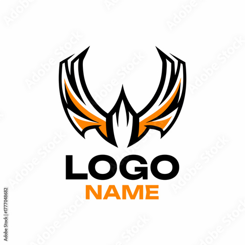 Editable logo template featuring a clean, balanced composition suitable for branding in various industries. Designed for easy customization, this vector-based layout works well for businesses, persona