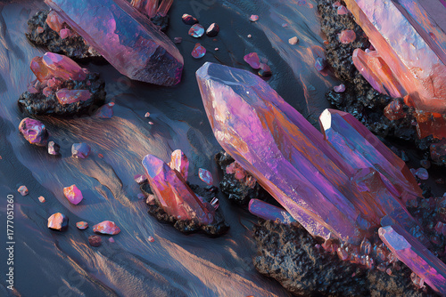 Rare earth crystals harvested from alien terrain.