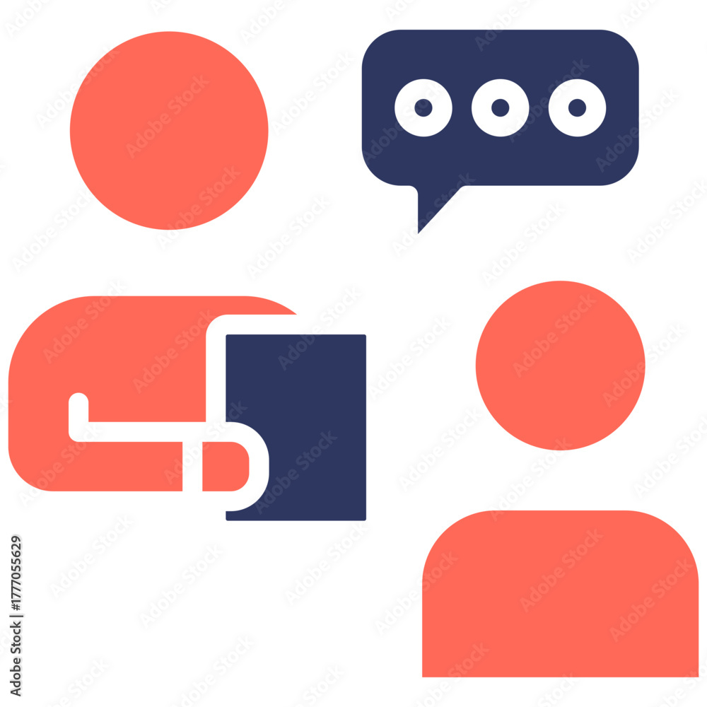 Naklejka premium Mentoring Icon