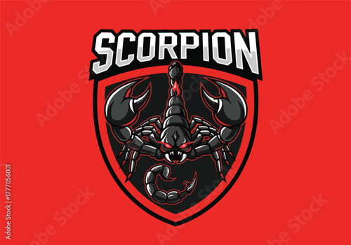 Scorpion gaming logo emblem with fierce creature design - Gaming logo - Gaming Mascot - esport mascot vector illustration