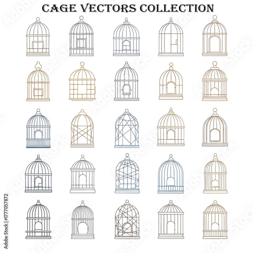 Metal cage concept illustration