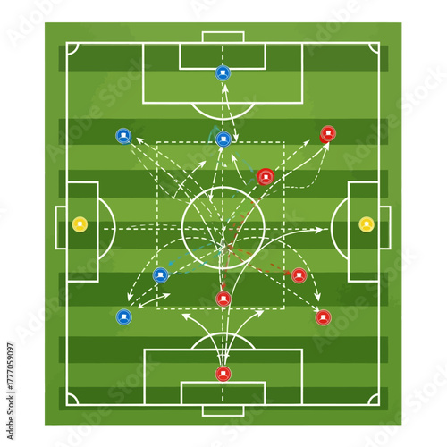 Football Field Strategy Diagram